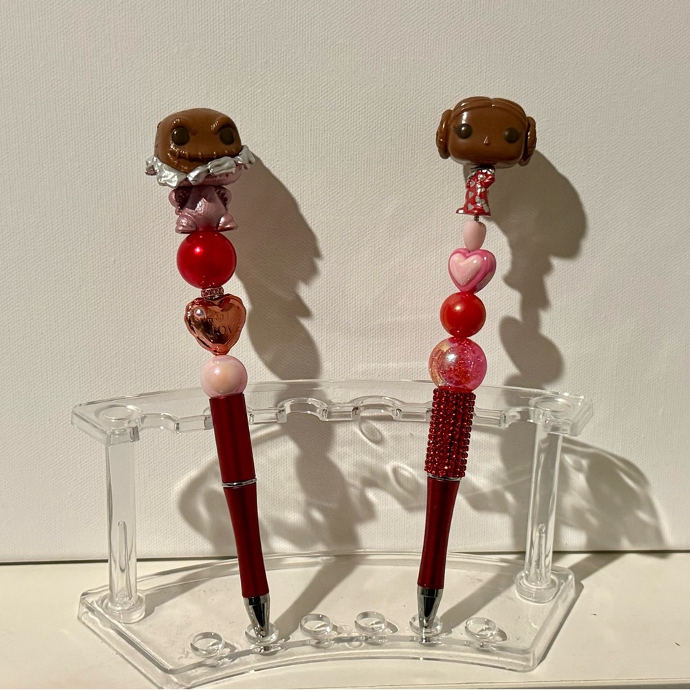 Princess Leia Chocolate Valentine Pen | Star Wars | Handmade Beaded Pen